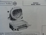 Original Sams Photofact Manual Pontiac Model 988569. Fixed Price $6.50.