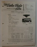 Delco Radio Service Bulletin Brochure Model 2233944 Gmc Truck 1961. Fixed Price $8.67.