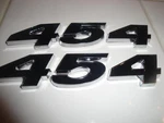 454 Emblems Black Chevy Badge Motor Car Chevelle Corvette Monte Caprice. Fixed Price $21.99.