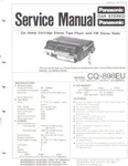 Panasonic Service Manual For CQ-898EU. Fixed Price $22.99.
