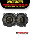 Kicker 51KSC404, Series 4" 2-WAY Ohm Coaxial Speakers Pair. Fixed Price $84.96.