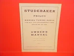 1941 1942 Studebaker Cars President Radio Owners Manual Philco S-1924 (AC-996). Fixed Price $25.99.