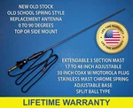 Radio Antenna Old School Spring Style Replacement Am/fm Stereo Car Truck Van New. Fixed Price $29.80.