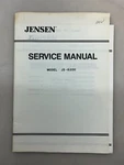 Jensen JS-6200 Original Service Manual Free Shipping. Fixed Price $14.00.