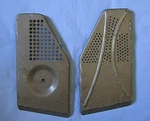 Vintage Metal Side Covers * Parts For Philco Car Radio Model C4608-122. Fixed Price $6.99.