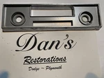 Mopar 1967 Dodge Dart Radio Face Plate. Fixed Price $79.00.