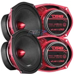 4X DS18 PRO-X694BM 6X9" Midrange Bullet Car 200W Rms 4-OHM Loudspeakers. Fixed Price $312.29.