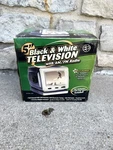 Nib Vintage Electro Brand #321 Portable 5" B&w Tv Am Fm Radio 12V Car Adapter. Fixed Price $50.00.