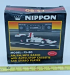Nippon FS-80 Car Cassette Stereo Tape Player With Am/fm -mpx Radio New/old Stock. Fixed Price $150.00.