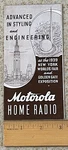 1939 Motorola Home Car Radio Dealer Brochure Models 59 T-1 T-2 T-3 T-4 T-5 8-60. Fixed Price $8.99.