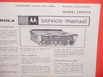 1967 1968 1969 Motorola Stereo Multiplex Auto Radio Service Manual FM991X. Fixed Price $16.99.