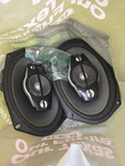 (2) 6X9 Kenwood Old School Speakers Model# KFC-6909. Made In Malaysia, Still. Fixed Price $50.00.