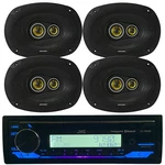 Jvc KD-T92MBS Stereo Cd Receiver, 4X Kicker 46CSC6934 6X9"450 Watt Speaker. Fixed Price $373.49.