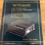 Majestic Car Stereo 80W Hight Power Amplifier. Fixed Price $60.00.