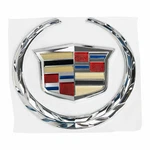 New For Cadillac Rear 4" Emblem Hood Badge Silver Symbol Ornament 1PCS. Fixed Price $20.99.