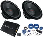 (2) Crunch CRW12D4 12" 800W Subwoofers Dvc Ohm Car Subs+mono Amplifier+amp Kit. Fixed Price $268.85.