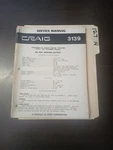 Craig 3139 Service Manual Original Repair Book Power Player 8 Track Stereo. Fixed Price $49.99.