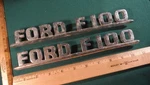 CG59 Ford F100 Hood Side Emblems Vintage 1953-54 Pickup Trucks. Fixed Price $49.99.