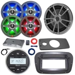 Jbl Marine Radio, Spa Bezel, Adapter, Ant, Amp, Kit, Sub, 4X 8" 450W Speakers. Fixed Price $986.99.